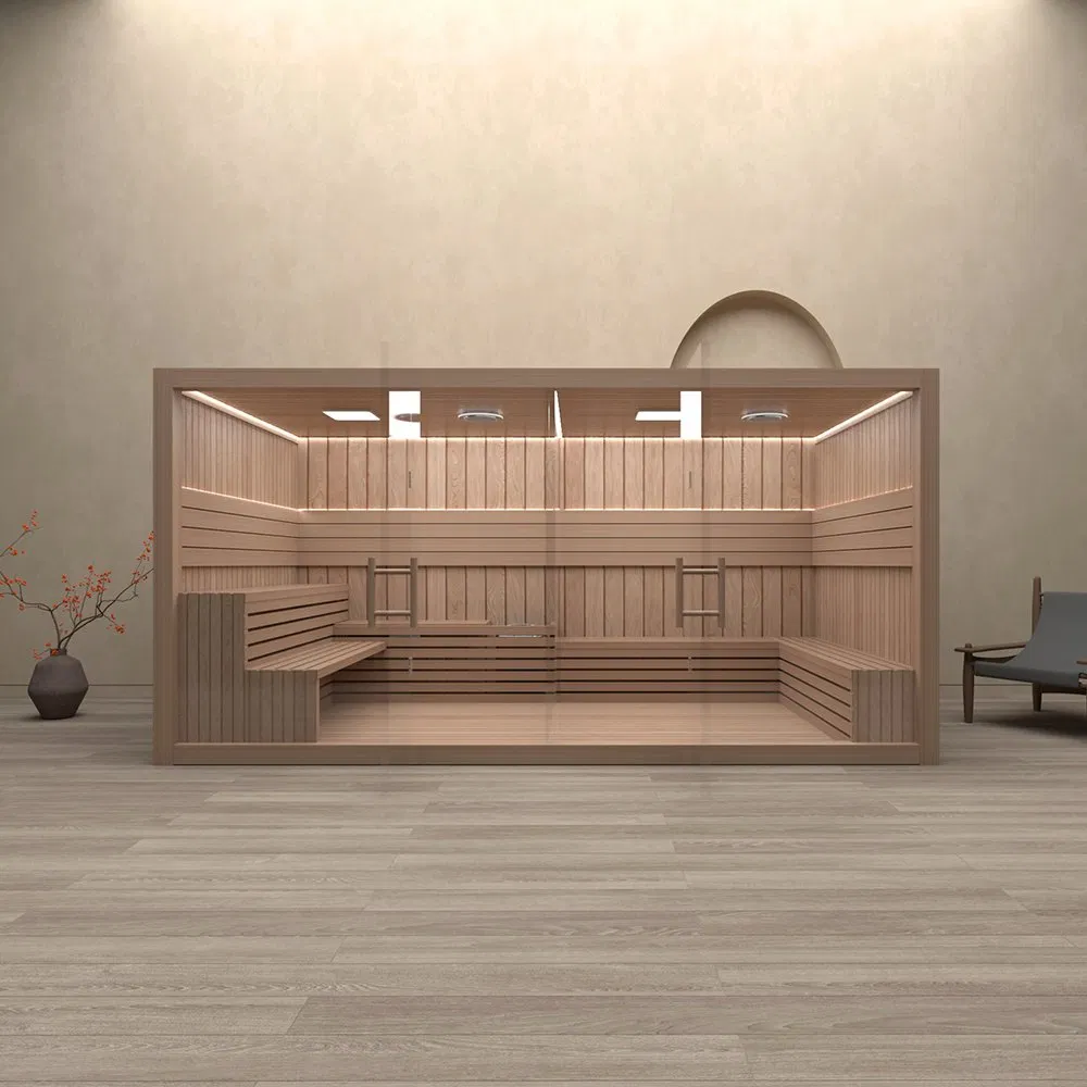 Boyce Luxury Infrared Indoor Sauna & Steam Room – Elegant Dual Shower Sauna Experience