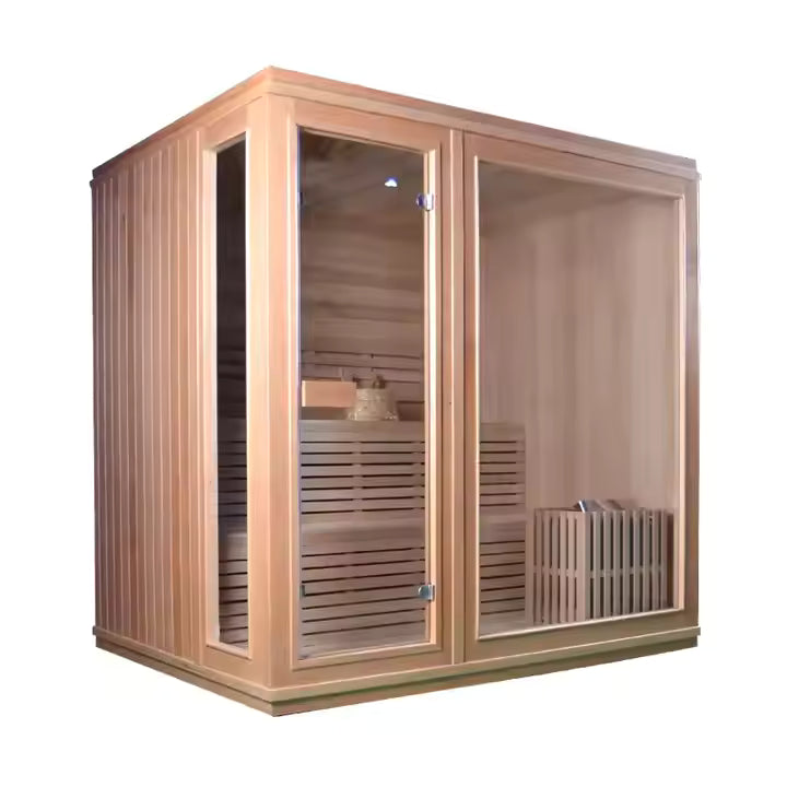 Luxury 2-4 Person Solid Wood Steam Room