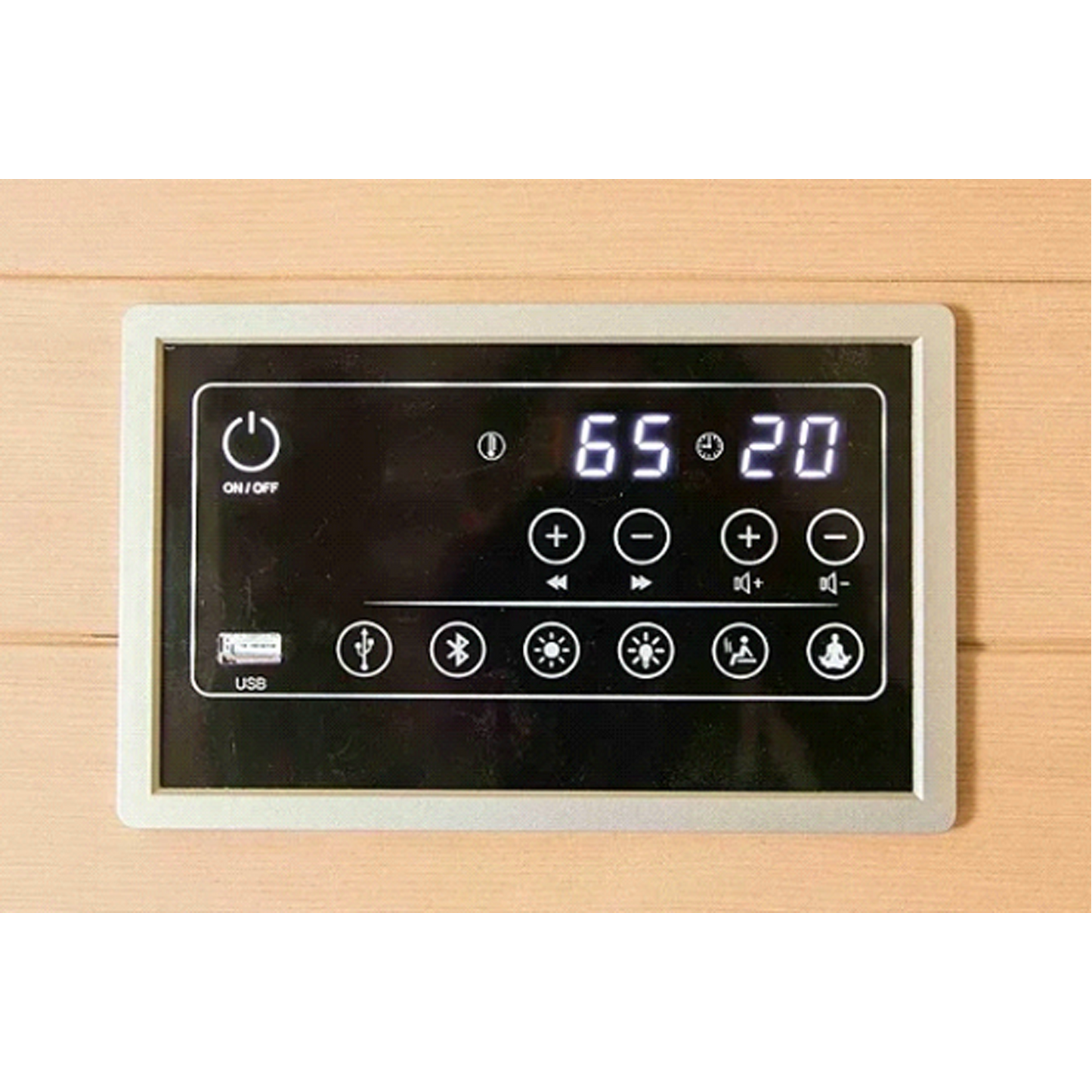 3 person dry steam wooden sauna