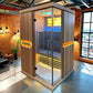 2 Person Indoor Wooden Sauna Far Infrared Sauna Room Make Beauty Modern Sauna Home Red Cedar