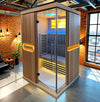 2 Person Indoor Wooden Sauna Far Infrared Sauna Room Make Beauty Modern Sauna Home Red Cedar