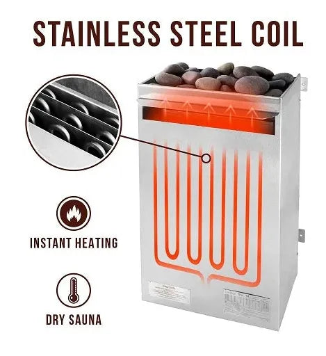 4 Person Traditional Steam Hemlock Sauna