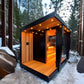 Boyce Outdoor Sauna with Elegant Heater Design – Infrared & Dry Sauna Luxury