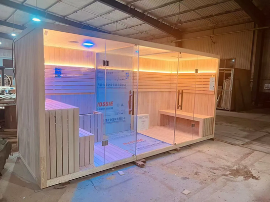 Boyce Luxury Infrared Indoor Sauna & Steam Room – Elegant Dual Shower Sauna Experience