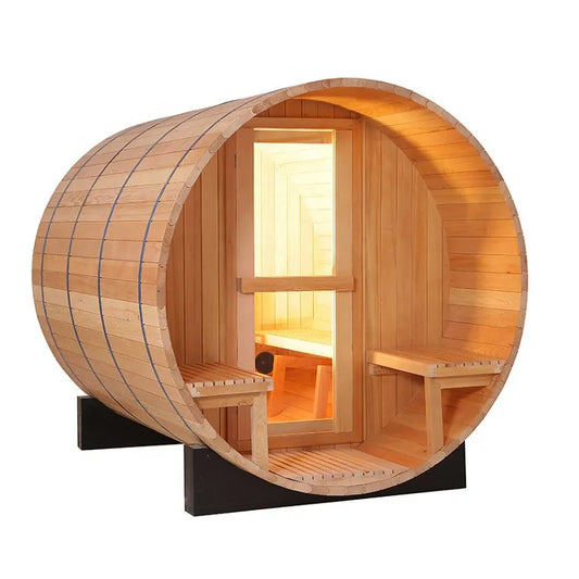 Outdoor Wooden Barrel Sauna