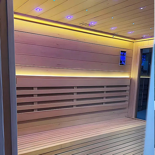 Outdoor Sauna Room for 4 — Starry-Sky Roof Edition