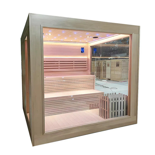 Outdoor Sauna Room for 4 — Starry-Sky Roof Edition