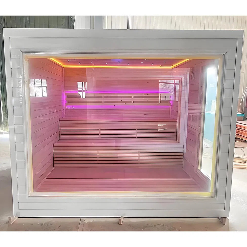 Outdoor Sauna Room for 4 — Starry-Sky Roof Edition