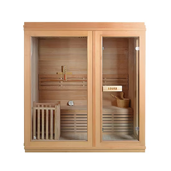 Luxury 2-4 Person Solid Wood Steam Room