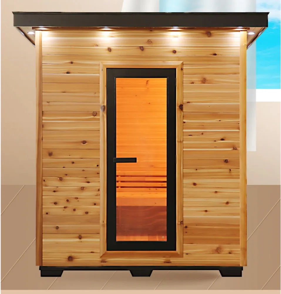Outdoor 4-Person Deluxe Steam Sauna