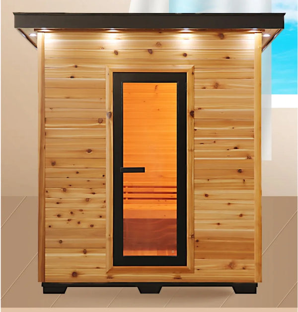 Outdoor 4-Person Deluxe Steam Sauna