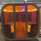 Outdoor Cube-Style Infrared & Steam Sauna Cabin
